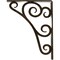 Ekena Millwork Tristan Wrought Iron Bracket, (Single center brace), Antiqued Pale Gold 1 1/2"W x 7 1/2"D x 10"H BKTM01X07X10STNAPG - alternate 7